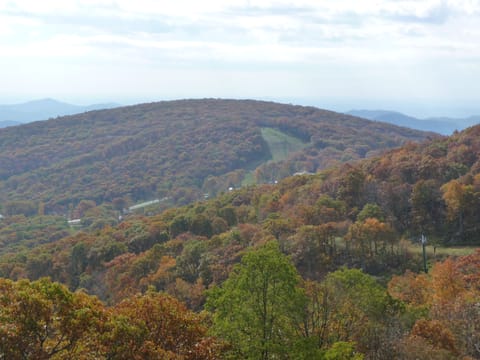 View of fall colors & ski slopes from condo