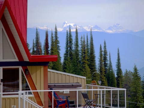 Get above it all with stunning views from the deck and private hot tub!
