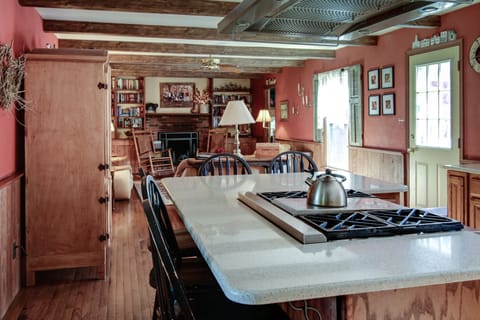 Family room with the fireplace