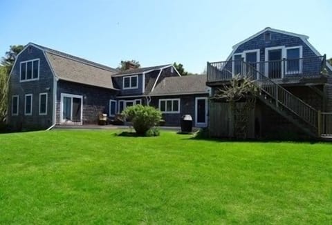 Back yard, wrap deck