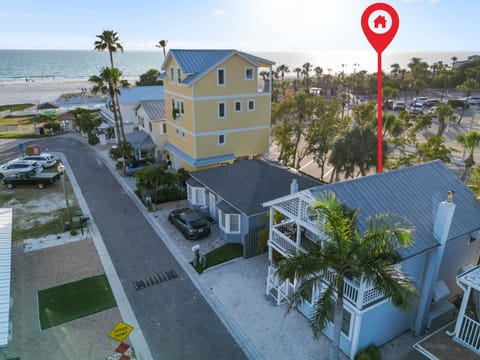 Aerial View, steps from the beach