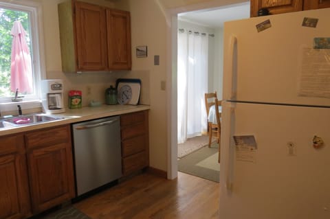 Kitchen Showing Dishwasher and Refrigerator