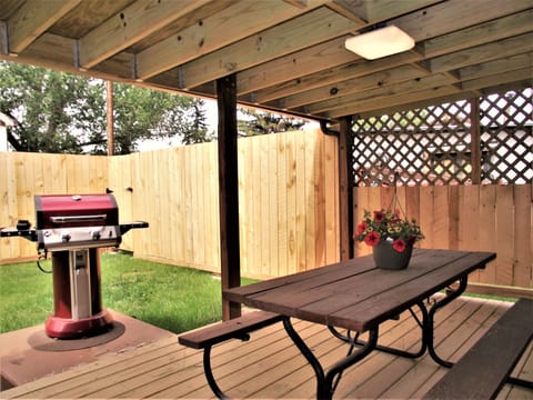 Patio right off the kitchen.