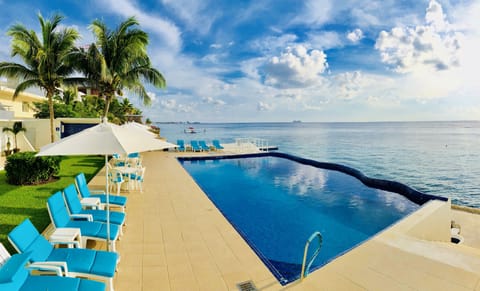 Our infinity pool hangs on the sea with views that will take your breath away!