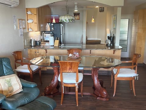 Dining area and kitchen