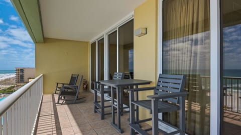 Seating for up to 6 on the balcony overlooking the Gulf of Mexico!