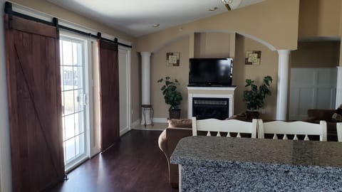 Living room view from kitchen