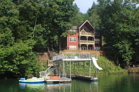 Brand new double deck dock with slide 
