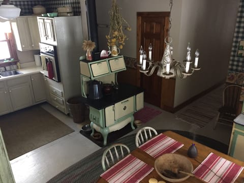 This antique stove is just for decoration
