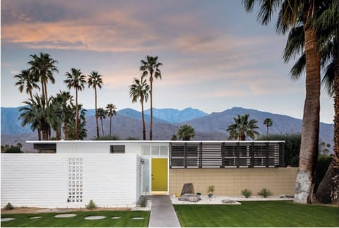 Enjoy the streamline design and spectacular desert sky in Palm Springs style.