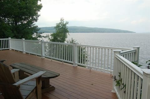 The deck where you can sit and watch the lake forever...