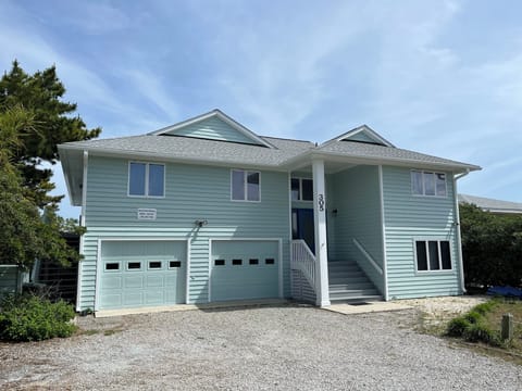Roadside view of our beach house.