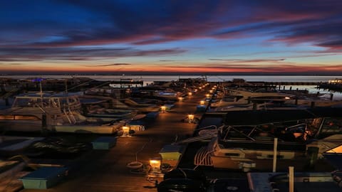 relaxing evenings overlooking docks