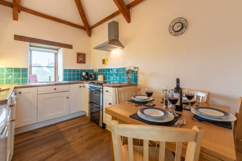 Spring Barn, Rock. First floor:  Kitchen and dining room
