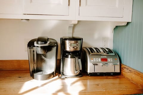 Coffee makers and toaster