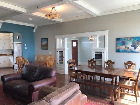 View of Dining Area with the Main Entrance in the back