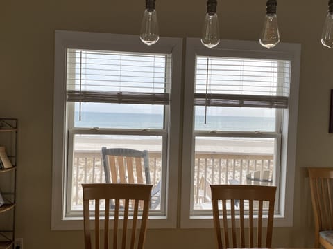 Ocean view from dining room - upper deck
