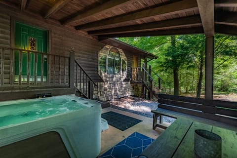 Entrance by the hot tube