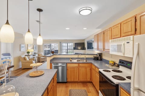 Open Concept living with Kitchen, Living Room, Dinning, and Access to Porch