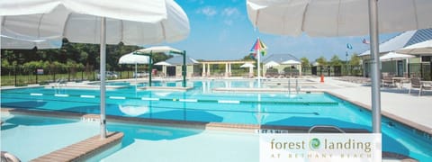 Community pool just a block away from the house