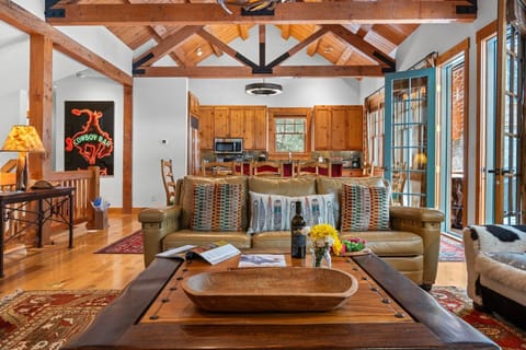 Great Room with Fireplace and TV