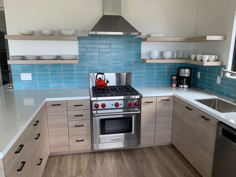 Kitchen with Wolf stove and oven