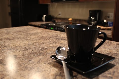 You'll feel spiffy using our stylish black dishes.