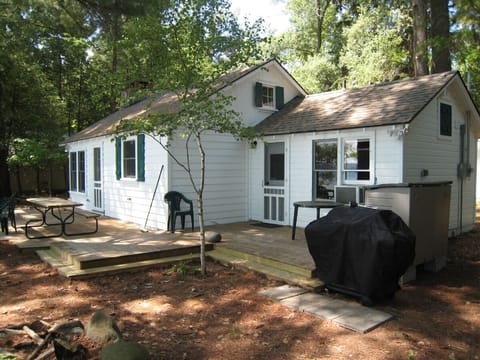 Large deck, fire pit, and gas grill right outside!