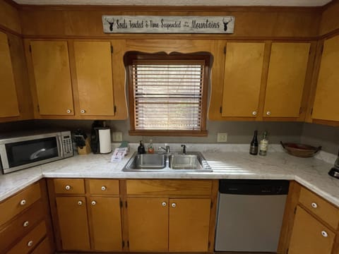 Fully stocked kitchen