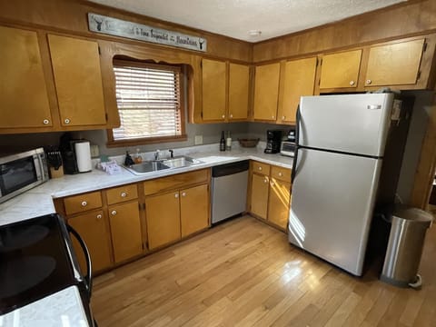 Fully stocked kitchen