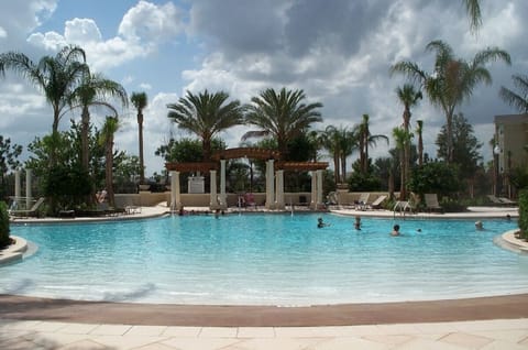 heated lagoon style pool