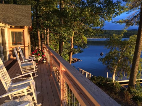 This is a no filter photo from the deck at sunset...what a show every night!