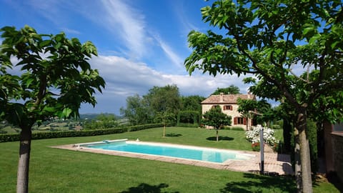 Pool, garden and views