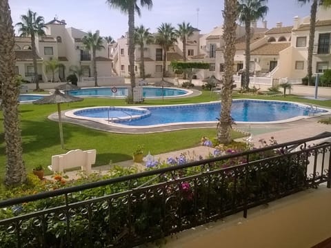 Pools from upper terrace