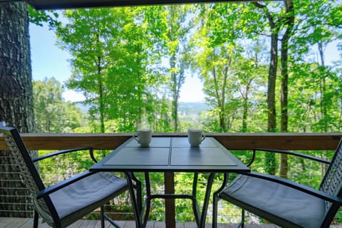 Enjoy morning coffee on the porch with valley and long-range mountain views