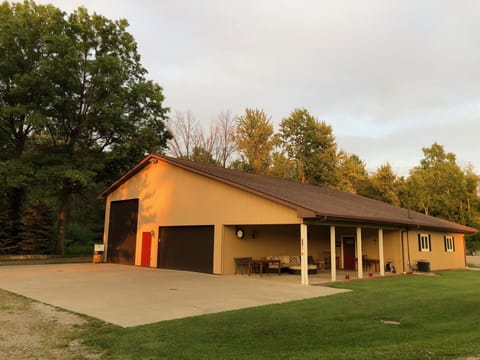 Located in Amherst Township, surrounded by woods.