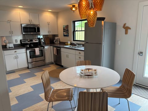 Kitchen with new flooring
