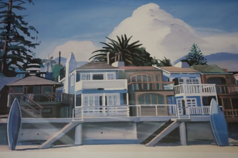 Painting of charming Miramar Beach, our home is not in the painting.