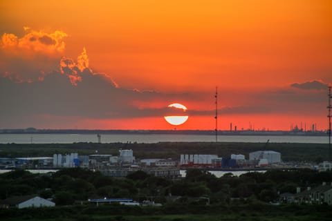 Beautiful sunsets from the comfort of this unit's balcony.