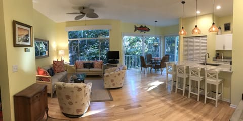 Open floor plan is perfect for families or small groups.