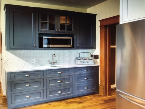 Fully stocked kitchen, extra cabinets and sink