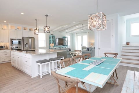 Spacious open floor plan on the third floor with kitchen and great room