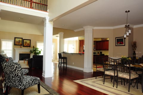 Open plan living area