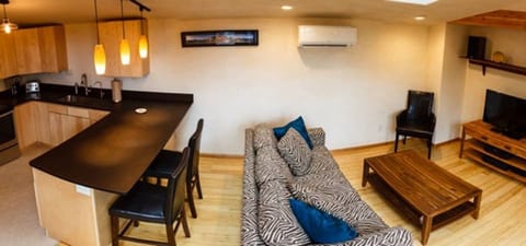 Open kitchen and living space