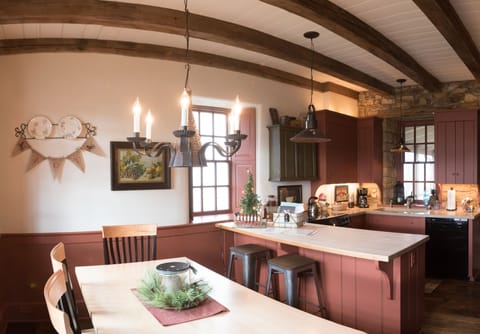 Dining area and kitchen