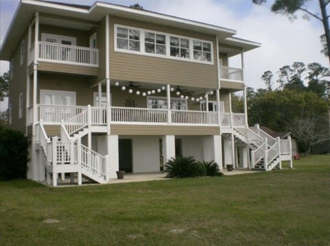 Front of house facing water