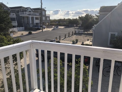 View of beach from upper deck outside East Bedroom.