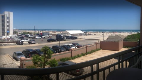 Panoramic PIC with Recent Tent Up, still lots of Beach & Ocean View