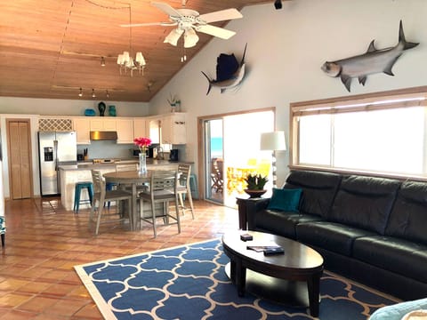 Huge open layout, great for entertaining.