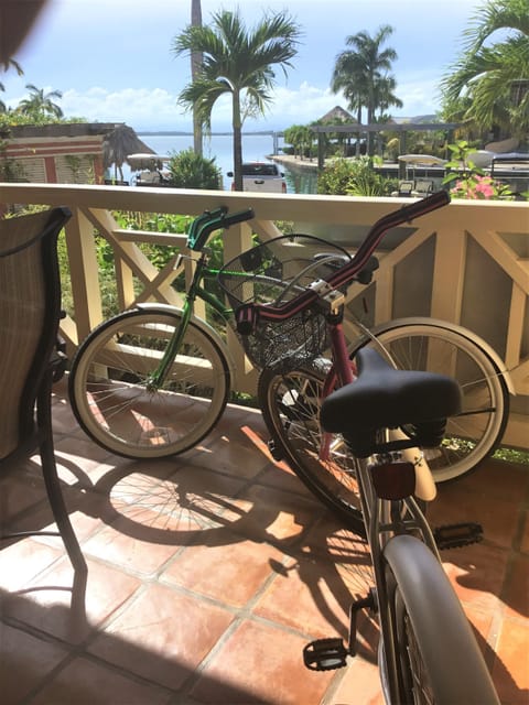 Very fun & easy bike into Placencia Village for a delicious meal or shopping